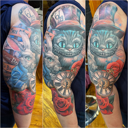 Explore simple witch tattoo ideas, creative tattoo ideas in Baldwinsville, available at Tymeless Tattoo