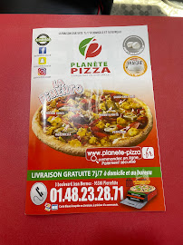 Carte du Planète Pizza ( Certification Halal) à Pierrefitte-sur-Seine