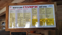 Restaurant Rifugio Ciampac à Canazei (la carte)