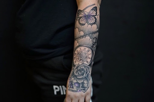 Explore boyfriend name tattoo ideas for girlfriend, creative tattoo ideas in Orange Park, available at Big City Tattoo and Piercing