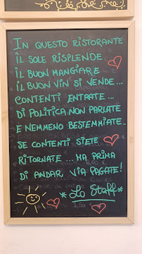 Menu du La Cucina di Taty à Urbino