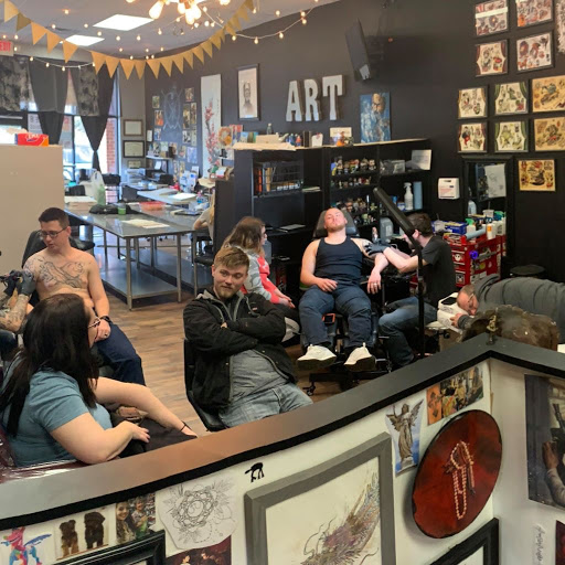 Explore kirby tattoo ideas, creative tattoo ideas in Fredericksburg, available at Figure 8 Ink Studios