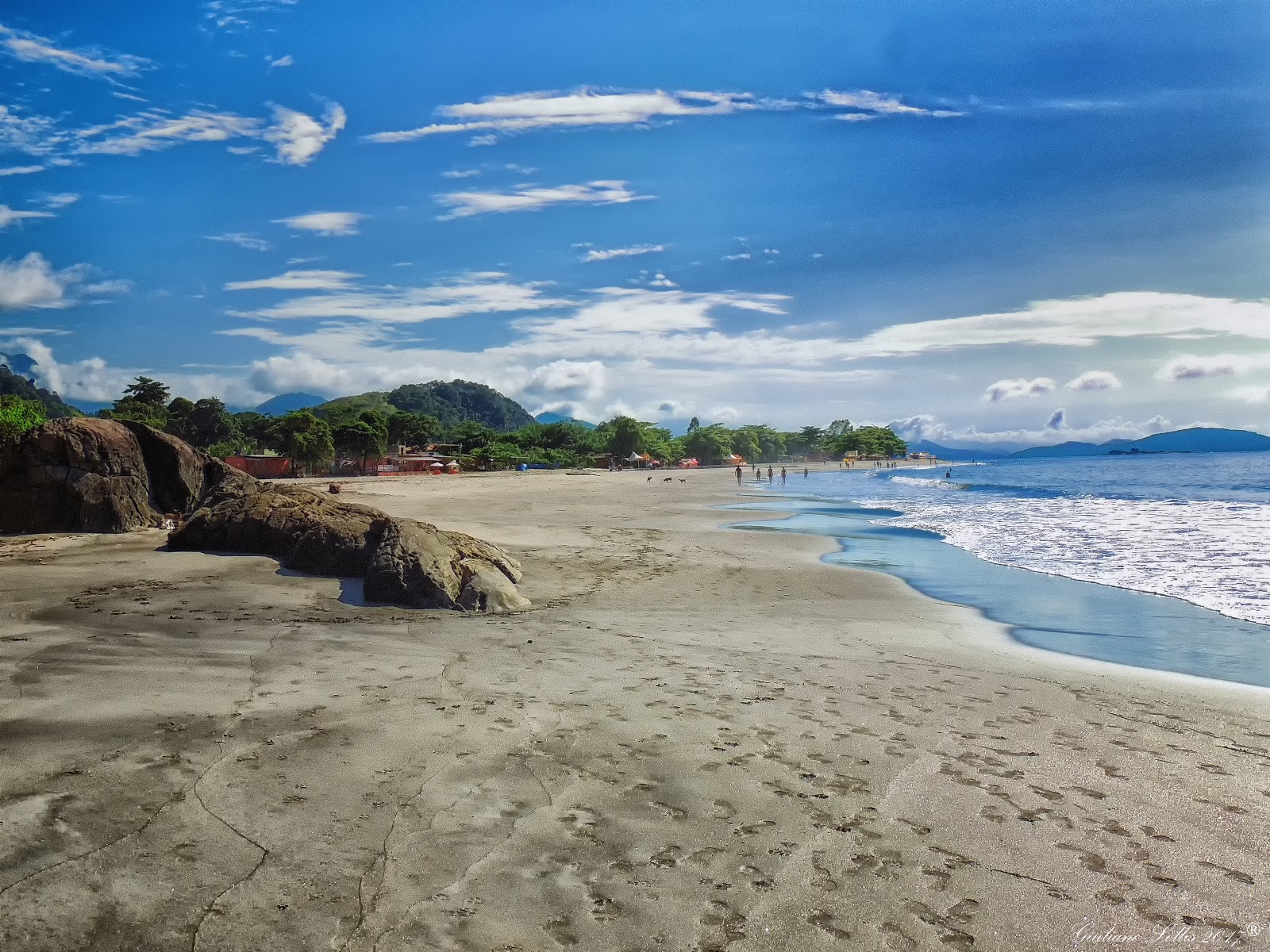 Foto di Spiaggia del Sossego con una superficie del sabbia fine e luminosa