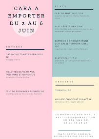 Cara à Saint-Sébastien-sur-Loire menu