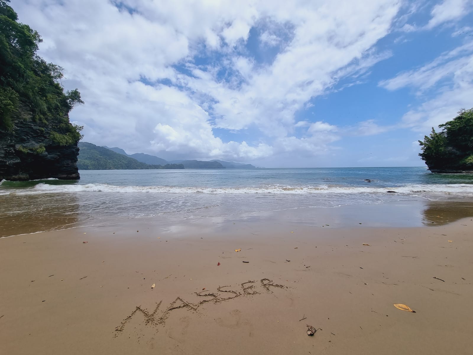 Photo of Nasser's Cove with bright fine sand surface