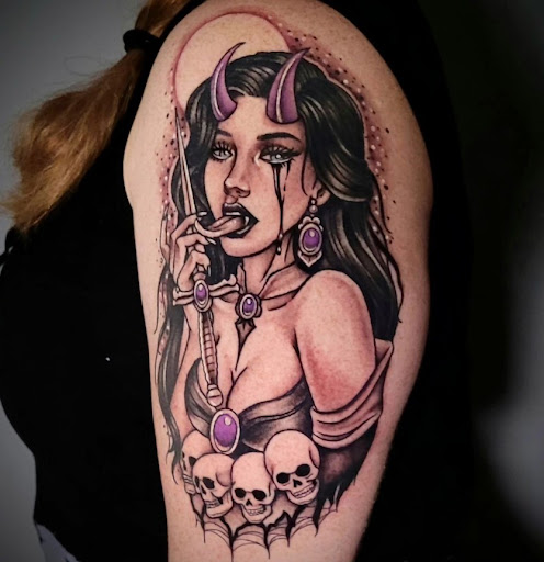 Explore holy trinity tattoo ideas, creative tattoo ideas in Woodstock, available at Lost Lagoon Tattoo