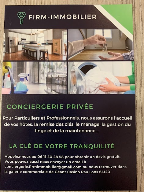 Conciergerie Privée Firm-Immobilier à Lons (Pyrénées-Atlantiques 64)