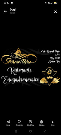 Menu du Ristorante Pirata Nero à Spoleto