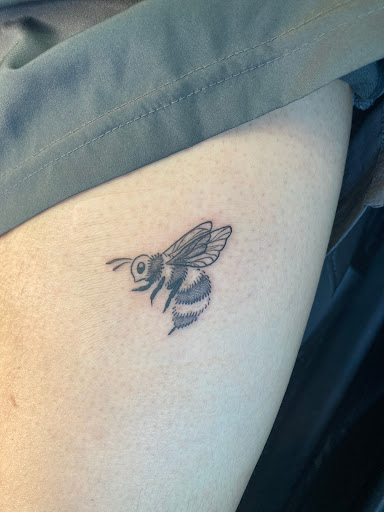 Explore mad hatter tattoo ideas, creative tattoo ideas in Dallas, available at Bold Stroke Tattoo Studios