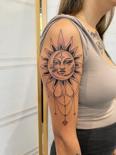 Explore hand tattoo ideas for man, creative tattoo ideas in Bakersfield, available at Treat Me Nice Tattoo