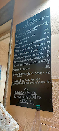 Menu / carte de Ristorante Alga à Castiglione della Pescaia
