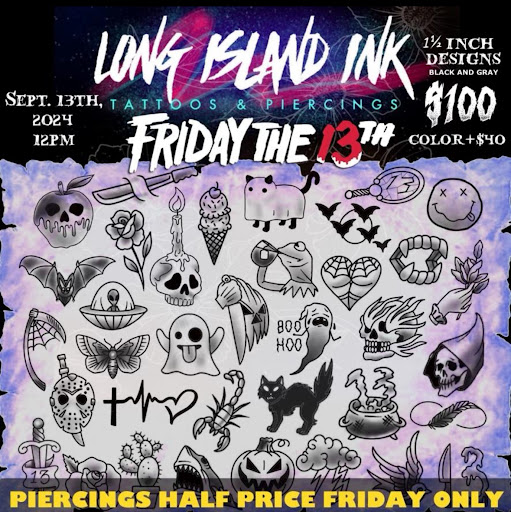 Explore flower arm sleeve tattoo ideas, creative tattoo ideas in Douglasville, available at Long Island Ink Tattoo & Piercing