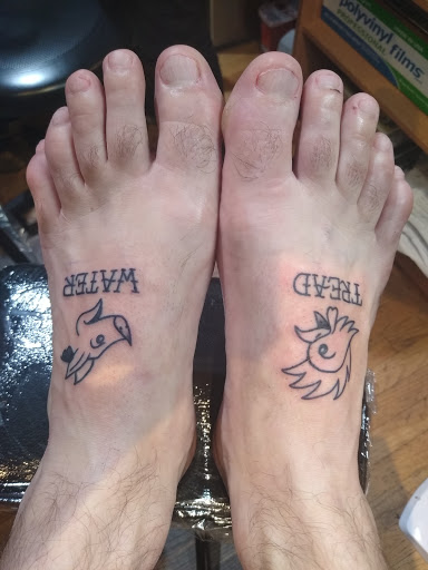 Explore running tattoo ideas, creative tattoo ideas in Seattle, available at Jackson Street Tattoo Company