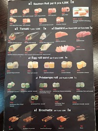 Sushi Mod à Paris menu