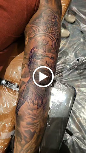 Explore arm sleeve tattoo ideas for men, creative tattoo ideas in Round Rock, available at Beto Tats