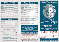 Menu du Lion Vega à San Vito