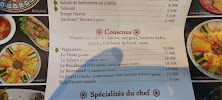 Le Souk Restaurant des sables à Aubière menu