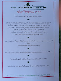 Menu du Osteria Antico Oleificio à Abbiategrasso