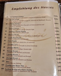 Rasoi Restaurant à Munich menu