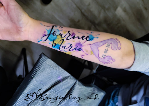 Explore amore tattoo ideas, creative tattoo ideas in Casper, available at Luna & Lotus Amethyst Ink Angie Kay