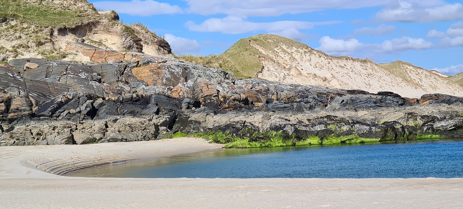 Ballinreavy Beach的照片 带有碧绿色纯水表面