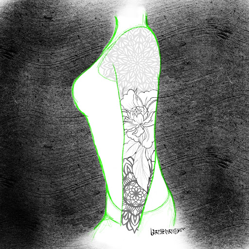 Explore joker card tattoo ideas, creative tattoo ideas in Saint Petersburg, available at Buku Tattoo Studio