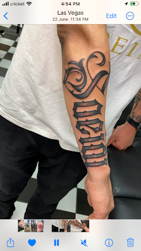 Explore line tattoo ideas, creative tattoo ideas in Las Vegas, available at Las Vegas Tattoo Collective, LLC