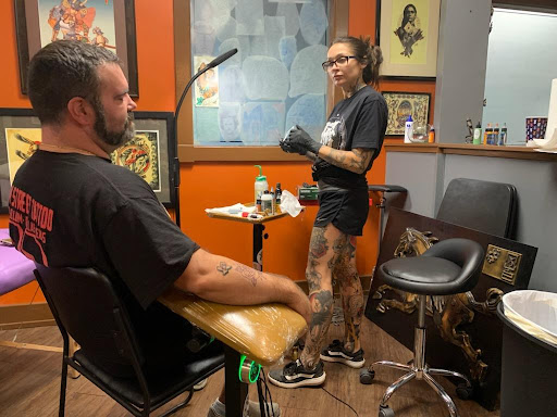 Tattoo Shop «Depiction Tattoo Gallery», reviews and photos, 4001 W Green Oaks Blvd #221, Arlington, TX 76016, USA