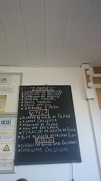Carte du Restaurante O Pangaio à Vila Nova de Cacela