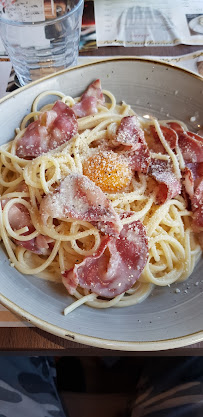 Pâtes à la carbonara du Restaurant italien Del Arte à Langueux - n°2