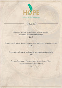 Restaurant italien HOPE - Home Of Pleasant Experience à Talamona (la carte)