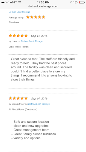 Self-Storage Facility «Dothan Lock Storage», reviews and photos, 510 Bic Rd, Dothan, AL 36303, USA