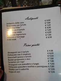 Carte du Ristorante Il Capricorno à Massa Martana