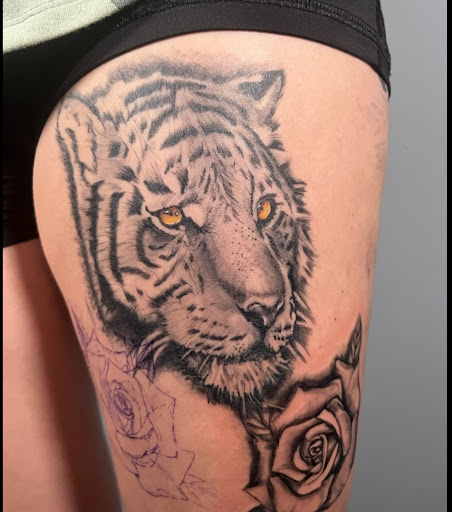 Explore trash tattoo ideas, creative tattoo ideas in Easley, available at Peach Pit Tattoo