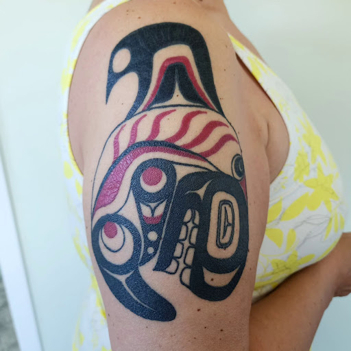 Explore name placement tattoo ideas, creative tattoo ideas in Sequim, available at Coastal Lines Tattoo Emporium