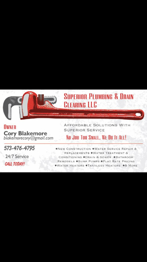 Superior Plumbing & Drain Clearing llc in Harrisburg, Missouri