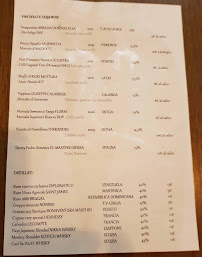 Menu du Sintesi Ristorante à Ariccia