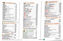 Menu du Crêp'eat Poitiers - Centre commercial SUD à Poitiers
