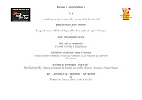 Menu / carte de Toit Pour Toi, Restaurant Christine et Didier Cozzolino à Orcet
