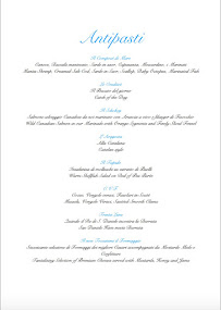 Menu / carte de Ristorante Alla Vecchia Finanza à Lignano Sabbiadoro
