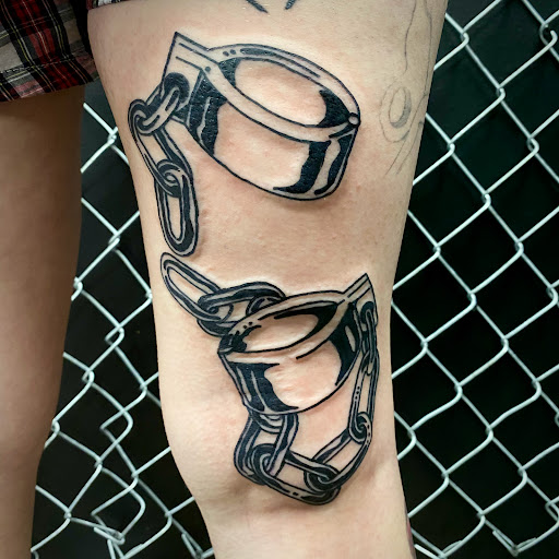 Explore black tattoo ideas, creative tattoo ideas in Buffalo, available at True Gloom Tattoo Studio