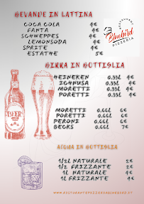 Menu du Ristorante Pizzeria Bluebird à Sanremo