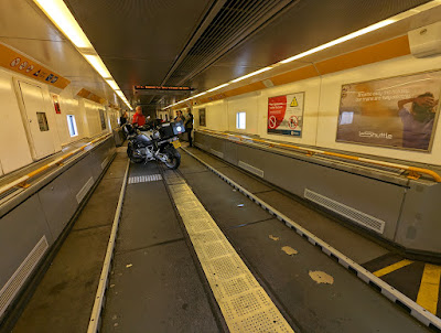 Eurotunnel disembark à Coquelles