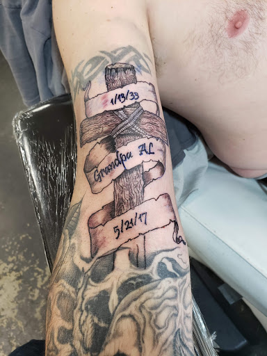 Explore ideas tattoo cuello hombre, creative tattoo ideas in Clarkston, available at Koby Hardy Piercing & Tattoo