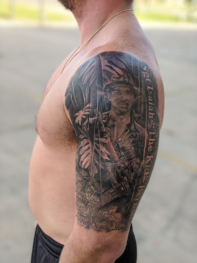 Explore rose tattoo ideas for females, creative tattoo ideas in Monroe, available at The Chapel