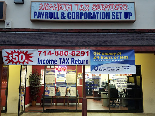 City tax office Anaheim