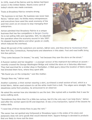 Fabric Store «Broadway Fabrics», reviews and photos, 265 Main St, Hackensack, NJ 07601, USA