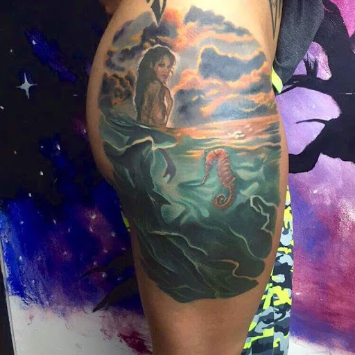 Explore meliodas tattoo ideas, creative tattoo ideas in Ogden, available at Savage Tattoo Shop