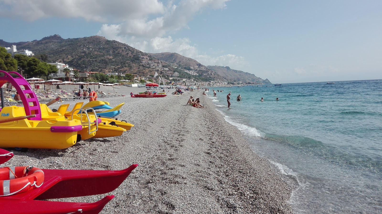Foto van Spiaggia di Mazzeo - populaire plek onder ontspanningskenners