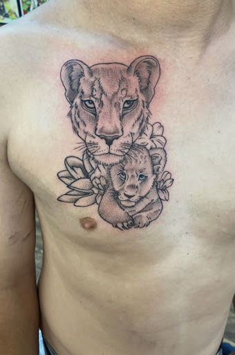 Explore mario tattoo ideas, creative tattoo ideas in Baltimore, available at Rippd Canvas Tattoo Shop Artists Social Club